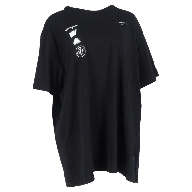 Off-White Oversized Mariana De Silva T-Shirt In Black Cotton